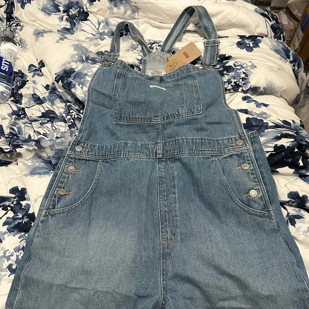 Levi's  Blue Denim Overalls - Picture 3 of 14